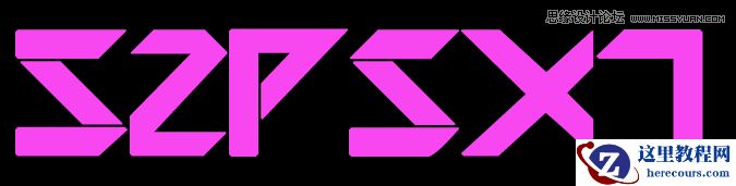 Photoshop设计光彩斑斓的立体字教程