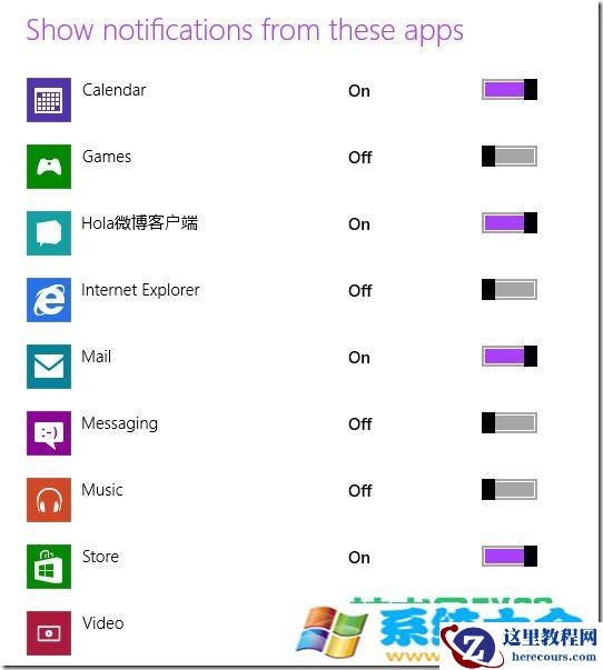 Win8如何修改消息提醒的设置 2017-10