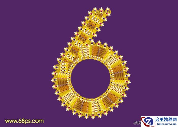 Photoshop打造逼真的布纹字体教程