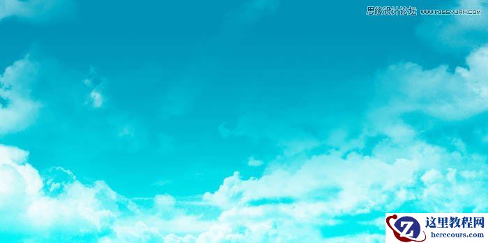 Photoshop制作洁白的云朵艺术字教程