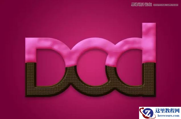 Photoshop巧用图层样式制作巧克力艺术字