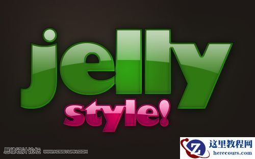 Photoshop制作质感的水晶文字效果