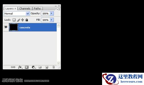 Photoshop在混凝土上制造金属字效果