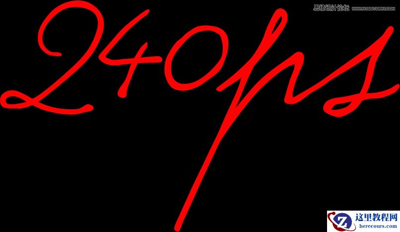 Photoshop制作火焰燃烧的艺术字教程