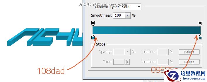 Photoshop制作水晶效果的3D立体字