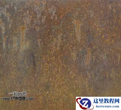Photoshop制作逼真生锈金属字效果