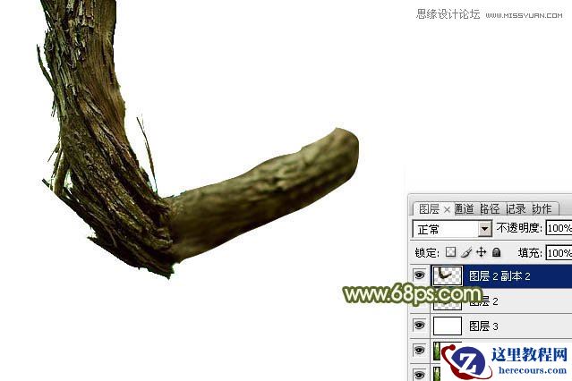 Photoshop制作创意的树藤艺术字教程
