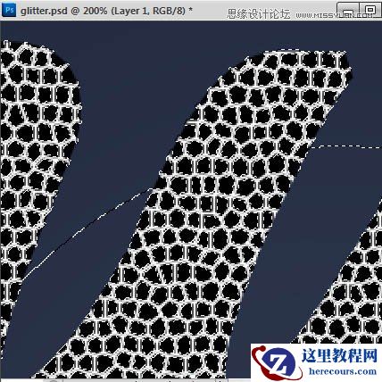 Photoshop制作由圆点组成的彩色艺术字教程