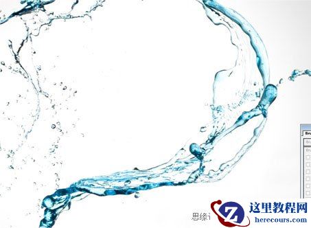 Photoshop制作奇趣的水花艺术字