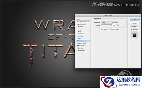 Photoshop制作诸神之怒海报艺术字教程