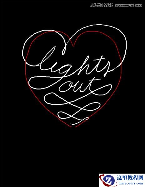 Photoshop绘制绚丽闪烁的光斑艺术字教程