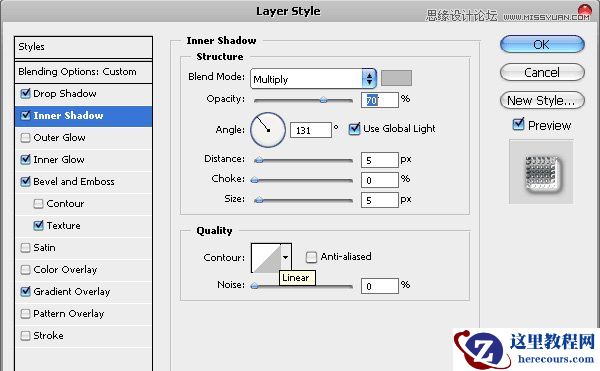 Photoshop巧用图层样式制作金属镶钻字