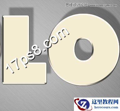 Photoshop制作吊线布纹字教程