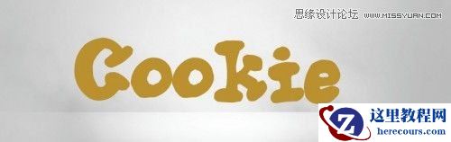Photoshop制作可口的饼干文字特效