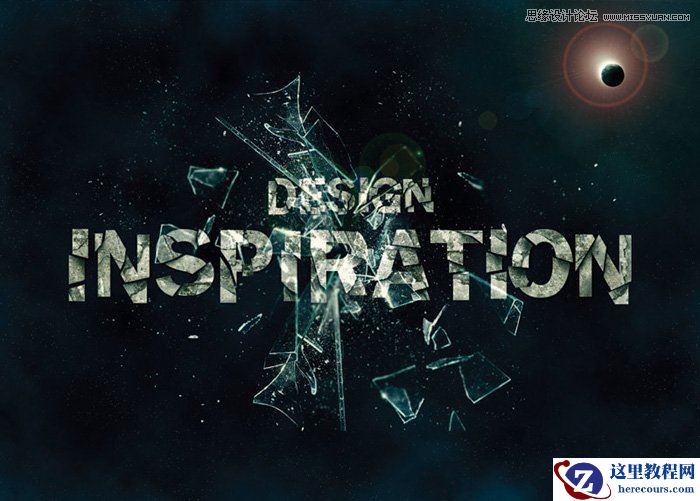 Photoshop制作冲击力特效的碎裂艺术字