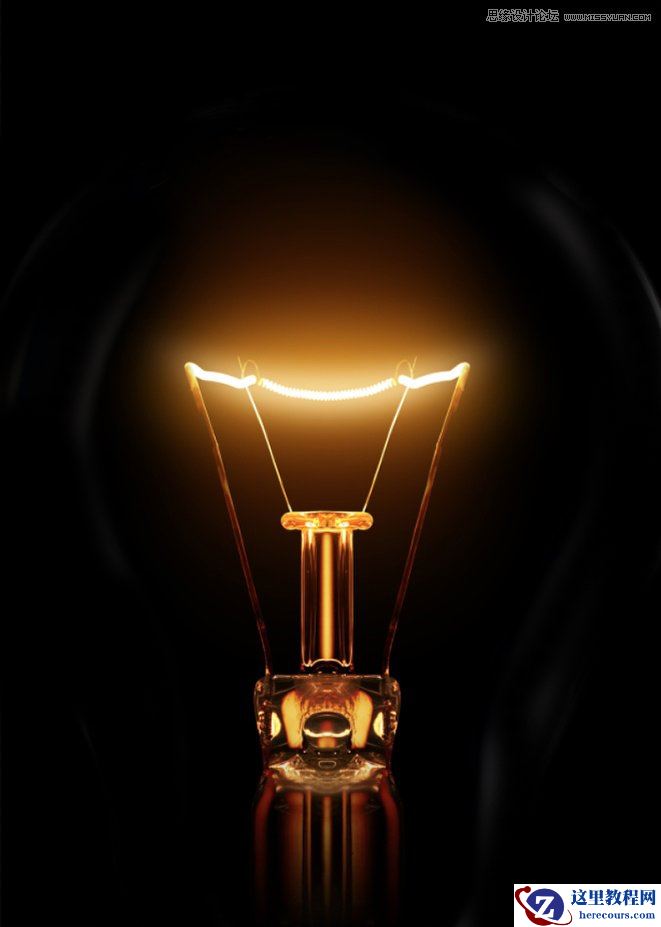 Photoshop制作经典的灯光效果字教程