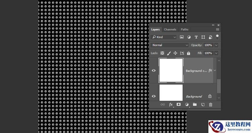 Photoshop制作3D立体风格的矩阵LED字体