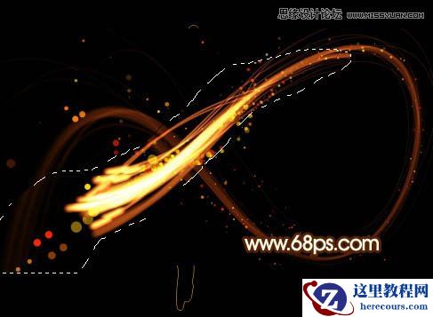 Photoshop制作绚丽的中秋火焰字教程