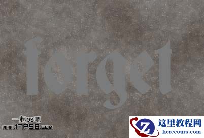 Photoshop制作破旧金属字教程