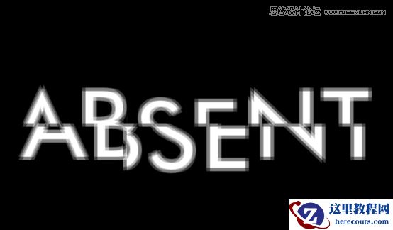 Photoshop设计抽象风格的霓虹字体教程