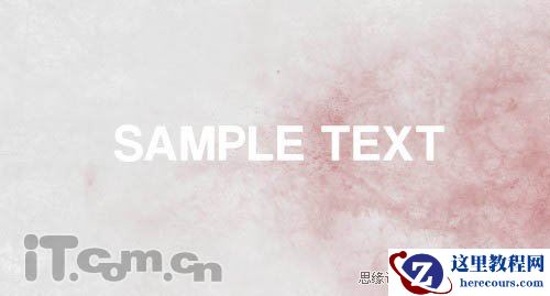 Photoshop制作染满鲜血风格的文字