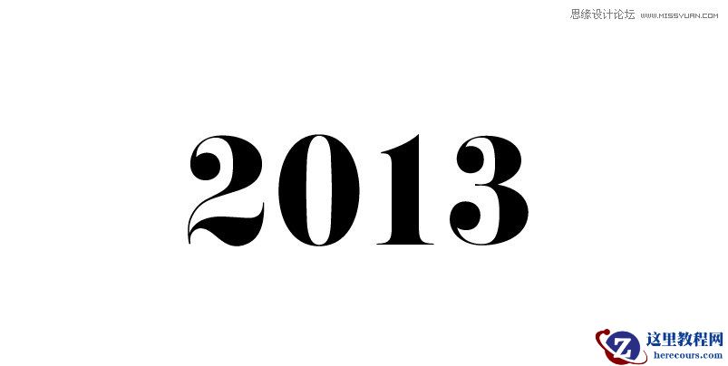 Photoshop设计简洁时尚的花纹艺术字