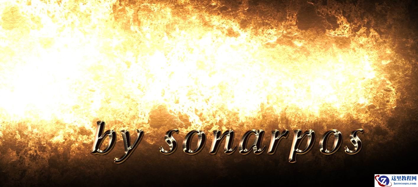 Photoshop制作金属质感文字效果