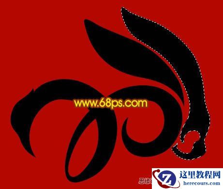 Photoshop设计新年兔形黄金立体字效果