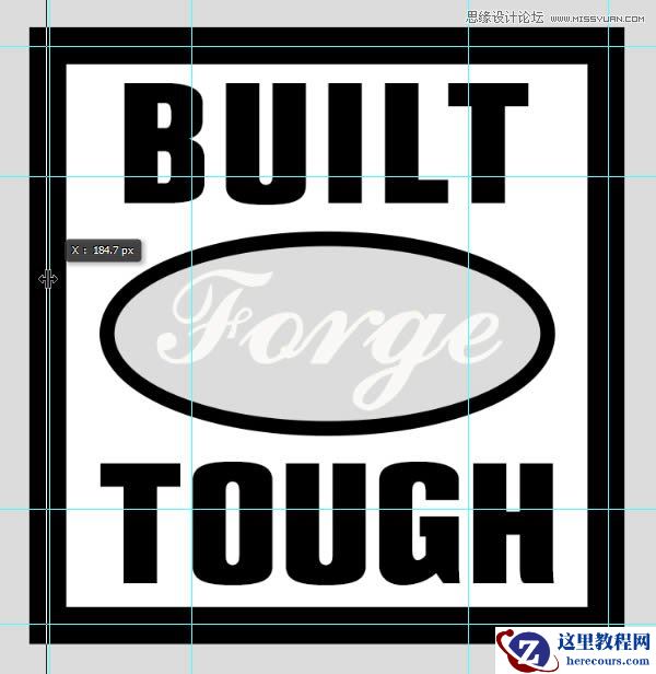 Photoshop制作3D立体效果的金属字教程