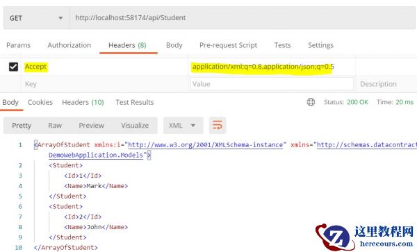 什么是 Asp.Net webAPI C# 中的内容协商?