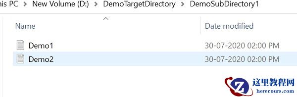 如何在C#中复制目录的全部内容？