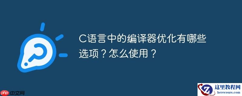 c语言中的编译器优化有哪些选项？怎么使用？