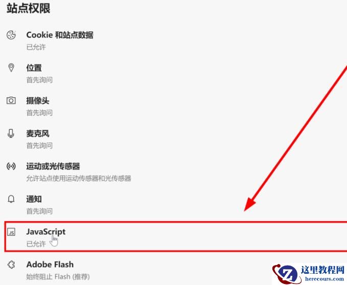 edge怎么禁用js脚本?edge浏览器js脚本禁用的方法