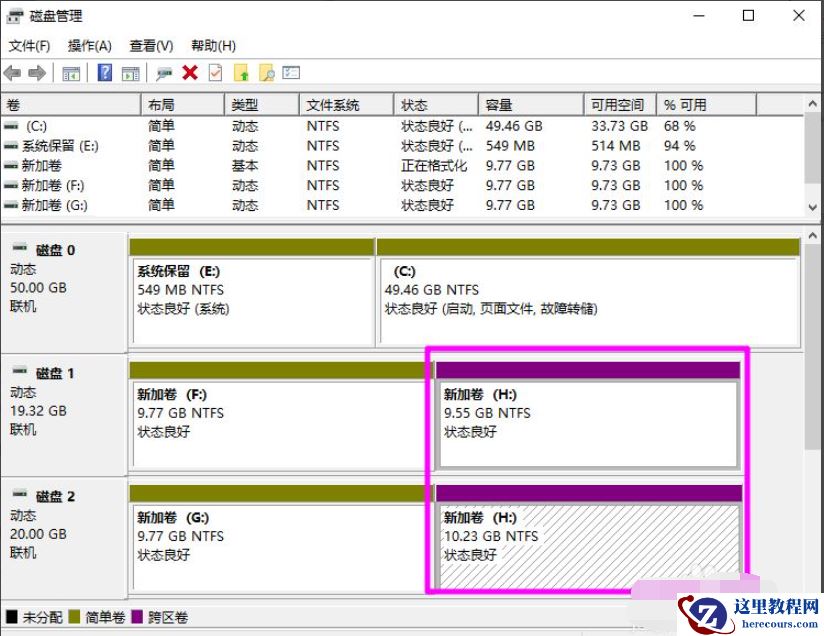 win10系统磁盘新建跨区卷为灰色怎么解决？