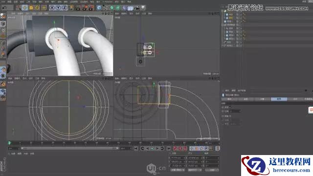 C4D制作立体主题风格的小模型