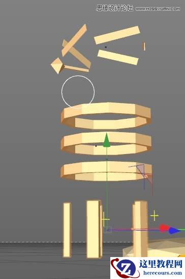 C4D制作低多边形风格的3D场景图