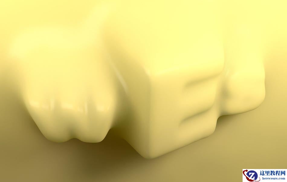 C4D制作蜡烛风格的3D艺术字教程