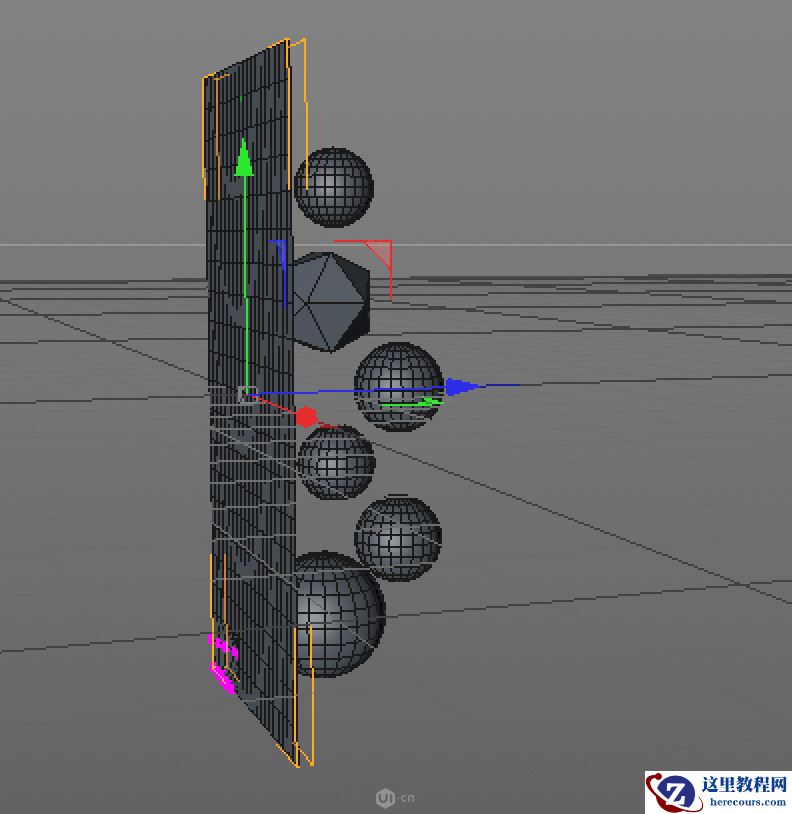 C4D制作立体元素组成的抽象海报教程