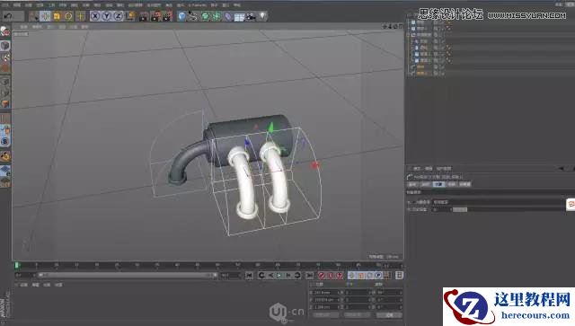 C4D制作立体主题风格的小模型