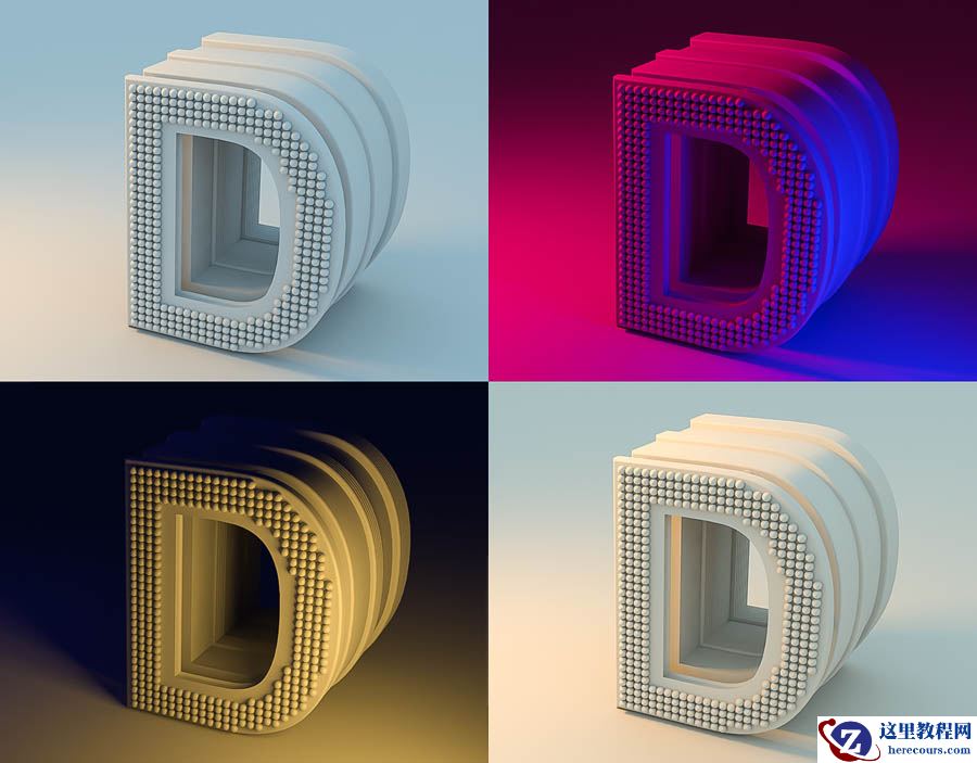 C4D干货教程：灯光渲染技巧教程