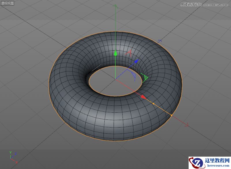 C4D详解甜甜圈美食的建模及渲染