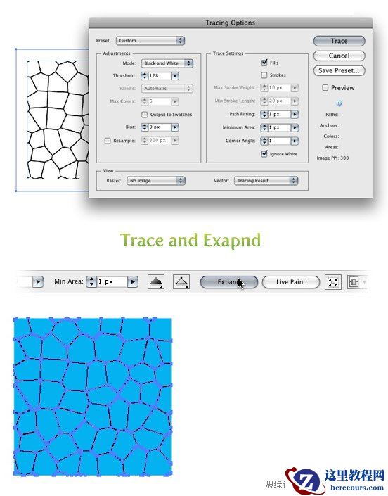Illustrator创建水波纹纹理教程