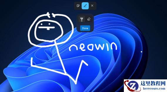 Windows11预览版个性化新功能：桌面可进行贴纸绘制