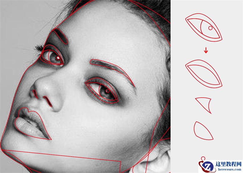 Illustrator绘制矢量风格的人像绘画教程