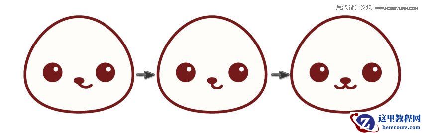 Illustrator绘制卡哇伊风格的小动物图标