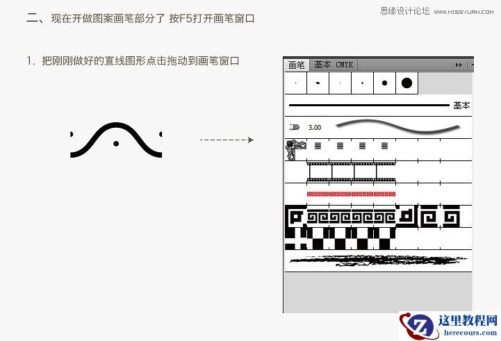 Illustrator制作自定义图案画笔技巧