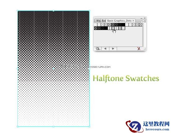 Illustrator创建彩色半调效果