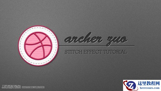 Illustrator实例教程：高级针线缝制效果