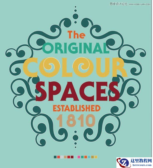 Illustrator绘制糖果镂空效果艺术字教程