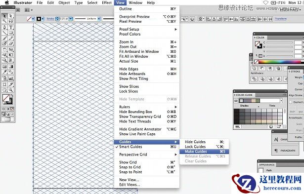 Illustrator使用3D工具和参考线来创建立体的图标